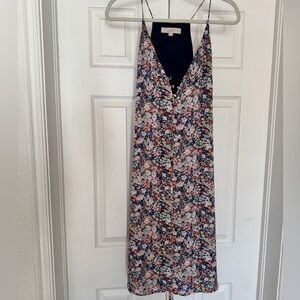 Loft swing dress with tie waist. Size m.